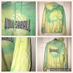 Tie dye volleyball hoodie